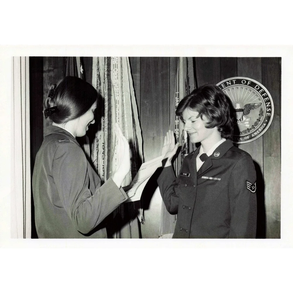 Vintage 1970s-80s USAF Maxwell AFB Swearing-In Ceremony Photo Lot of 3 - Picture 5 of 6